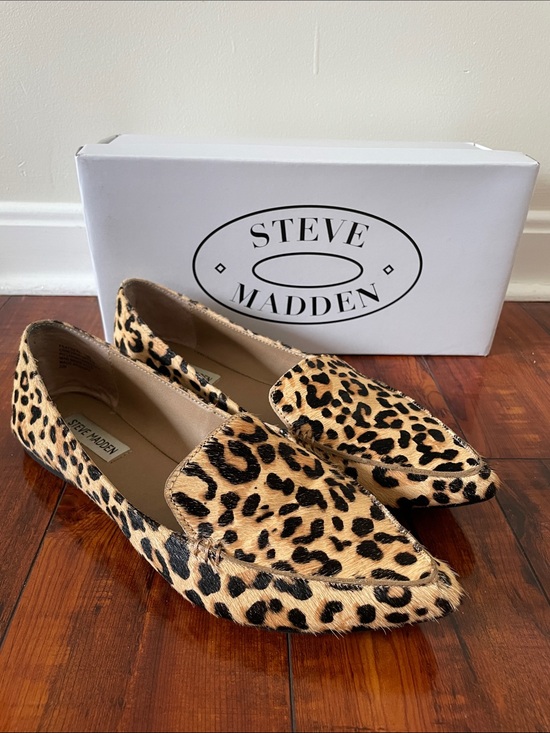 Steve Madden Shoes - Steve Madden Featherl Leopard Print Slip On Loafers